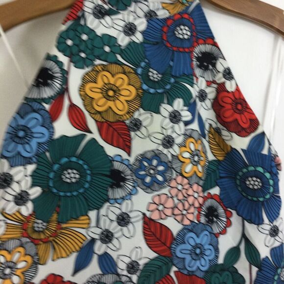 ModCloth Hep Your City Floral Halter Tie Back Colorful Retro Tank Top Multi M - Picture 10 of 10